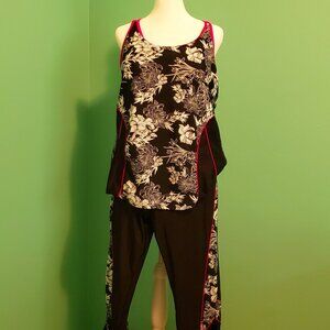Black and Pink Swimsuit 2XL